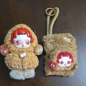 Pop Mart SKULLPANDA You Found Me! Series Pranky Peanut Plush Doll Pendant